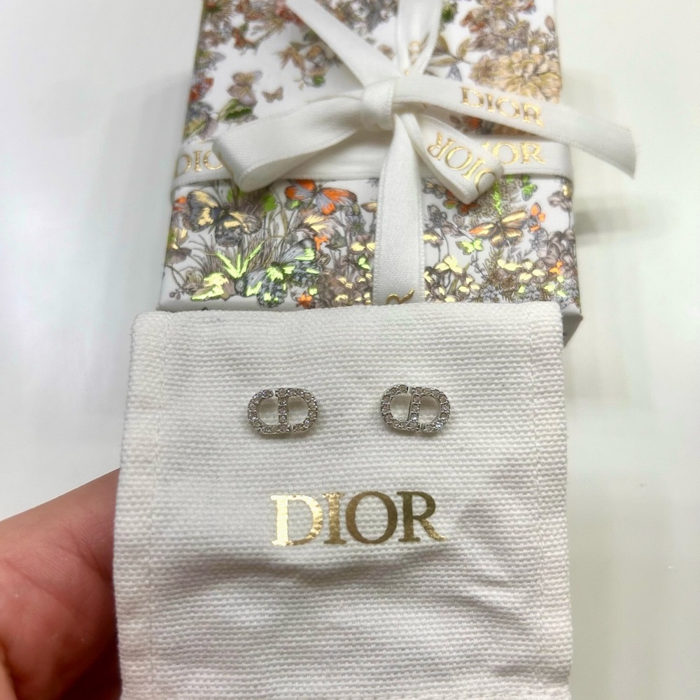 Dior Petit CD Mini Stud Earrings